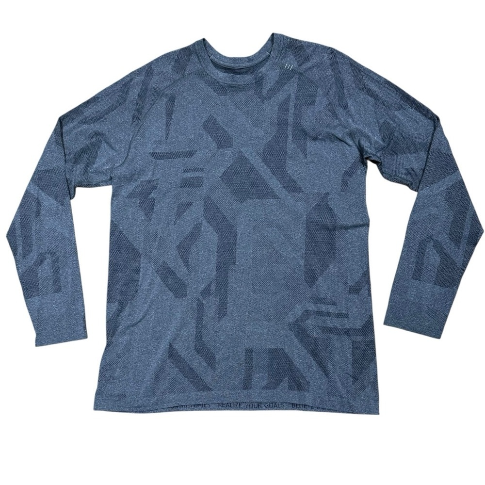 Lululemon Sz XL Shirt Long Sleeve Tee Grey Tech Athletic Athleisure Casual Gym
